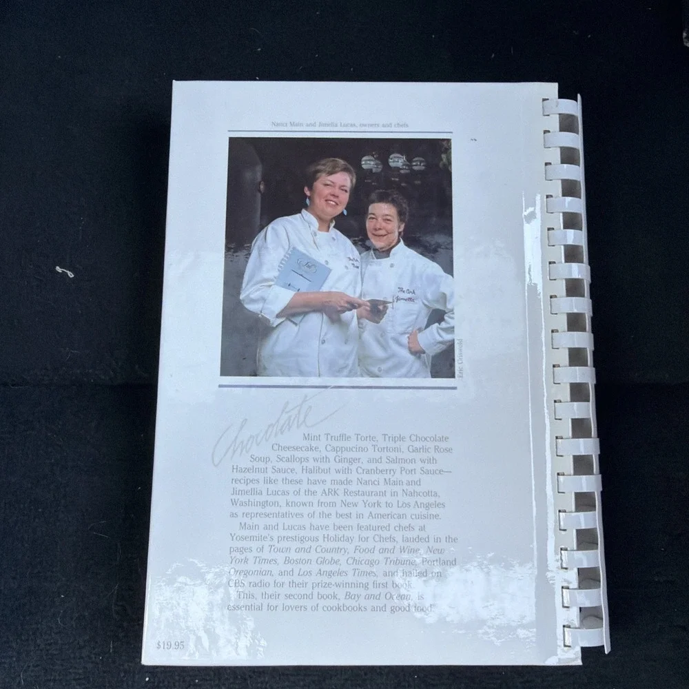 Bay and Ocean :‎ Ark Restaurant Cuisine Hardcover Nanci Main signed